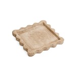 Accents De Ville Wavy Cement Tavertine Look Decor Plate