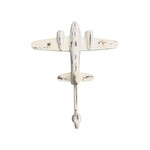 Rustic Distressed White Plane Hook