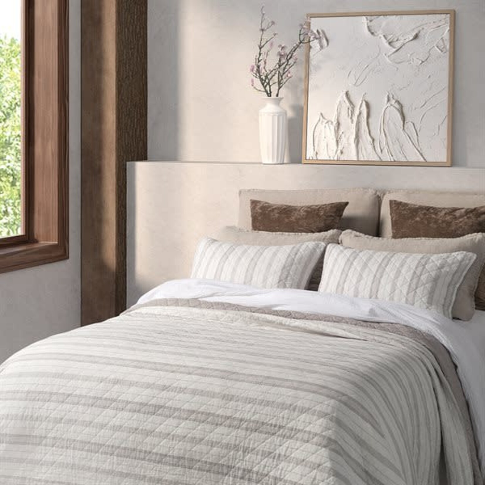 B - Chill Double/Queen Quilt - 88X90" w/Shams