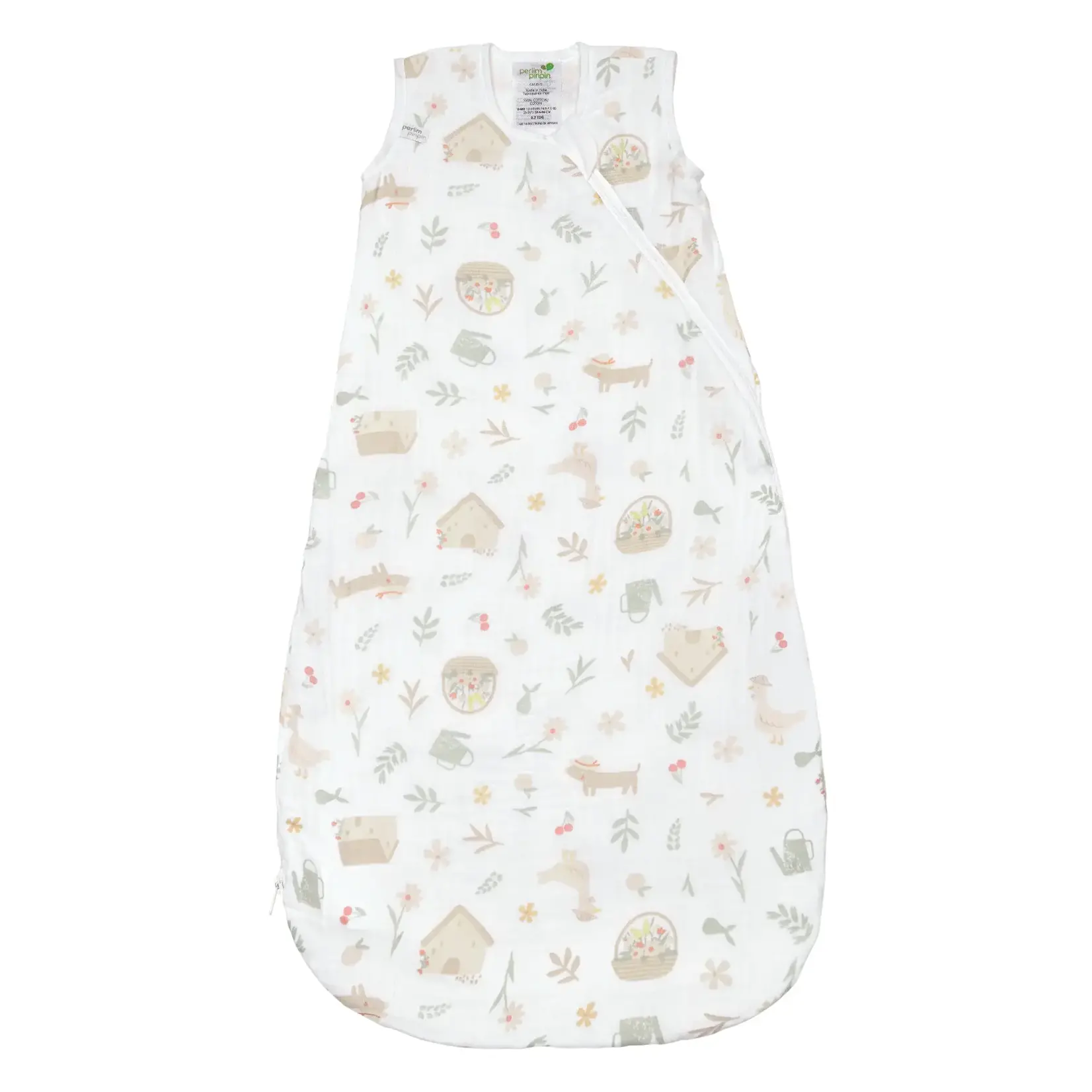 Cotton Muslin Sleep Sack - Picnic - 0.7 TOG