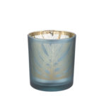 Palm Leaf Mercury Glass Tealight Holder