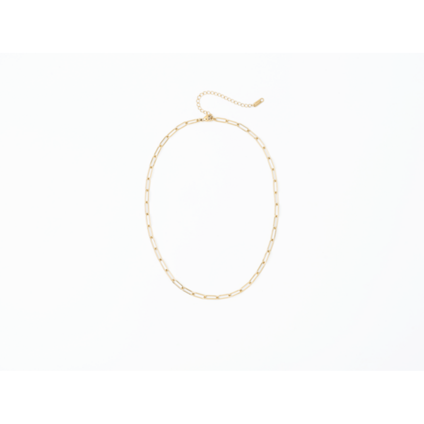 Paperclip Chain Necklace - Gold