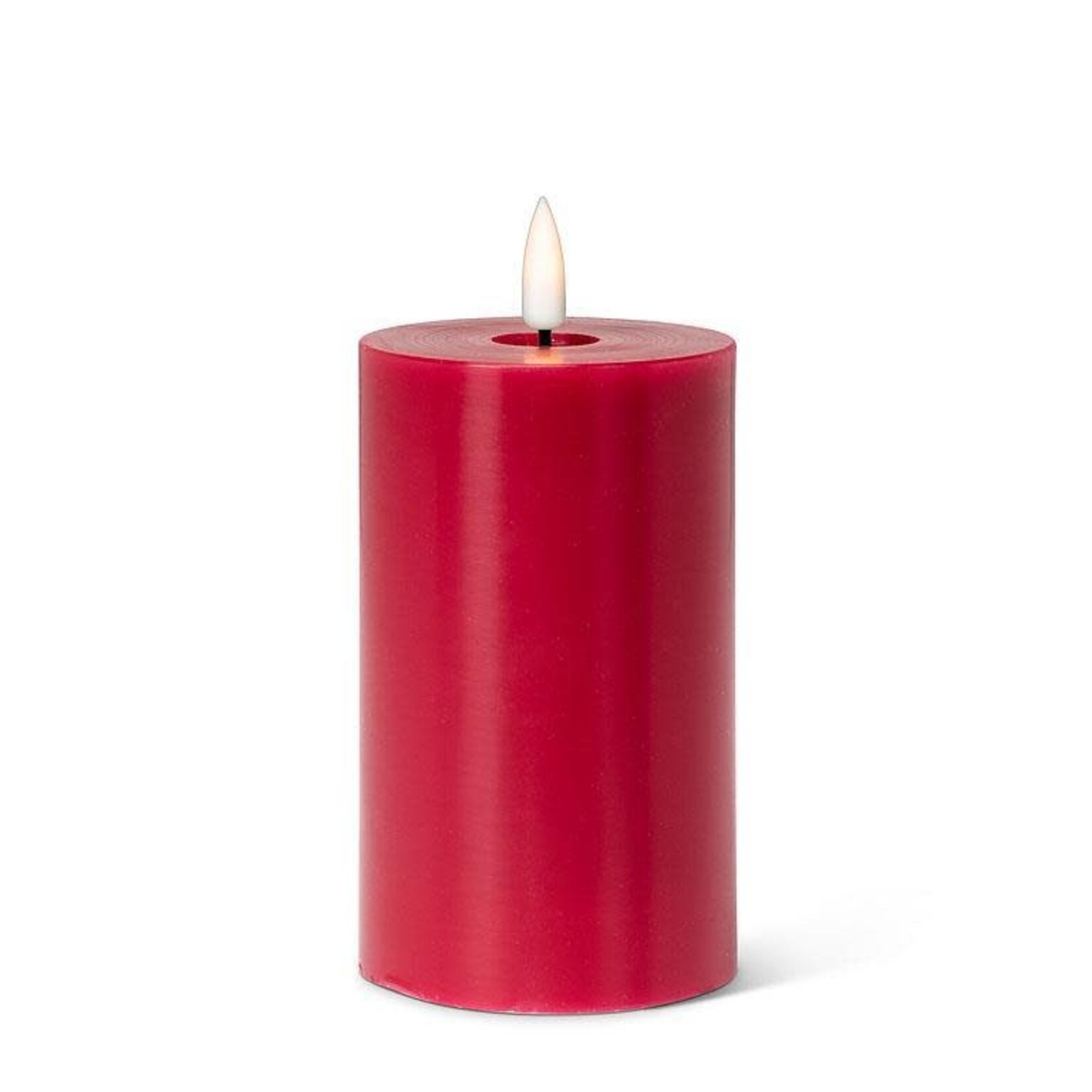 LED Red Pillar Candle
