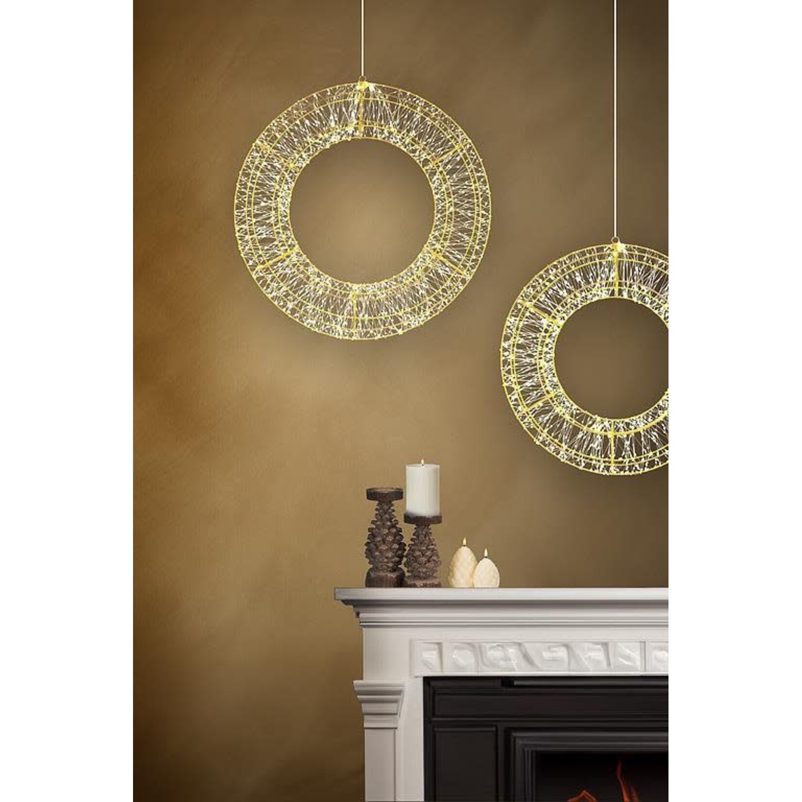 Large 2400 Micro LED Wreath