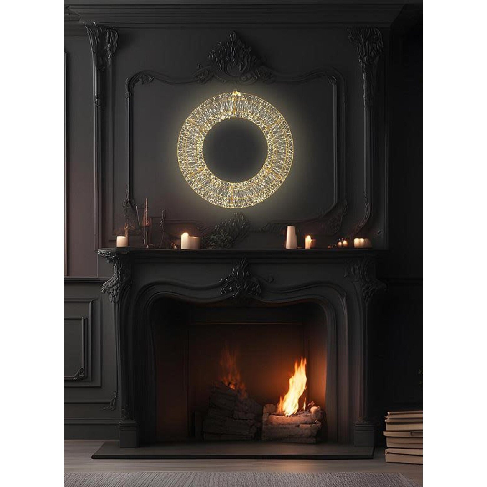 Large 2400 Micro LED Wreath