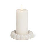 Ivory Ball Edge Candle Base