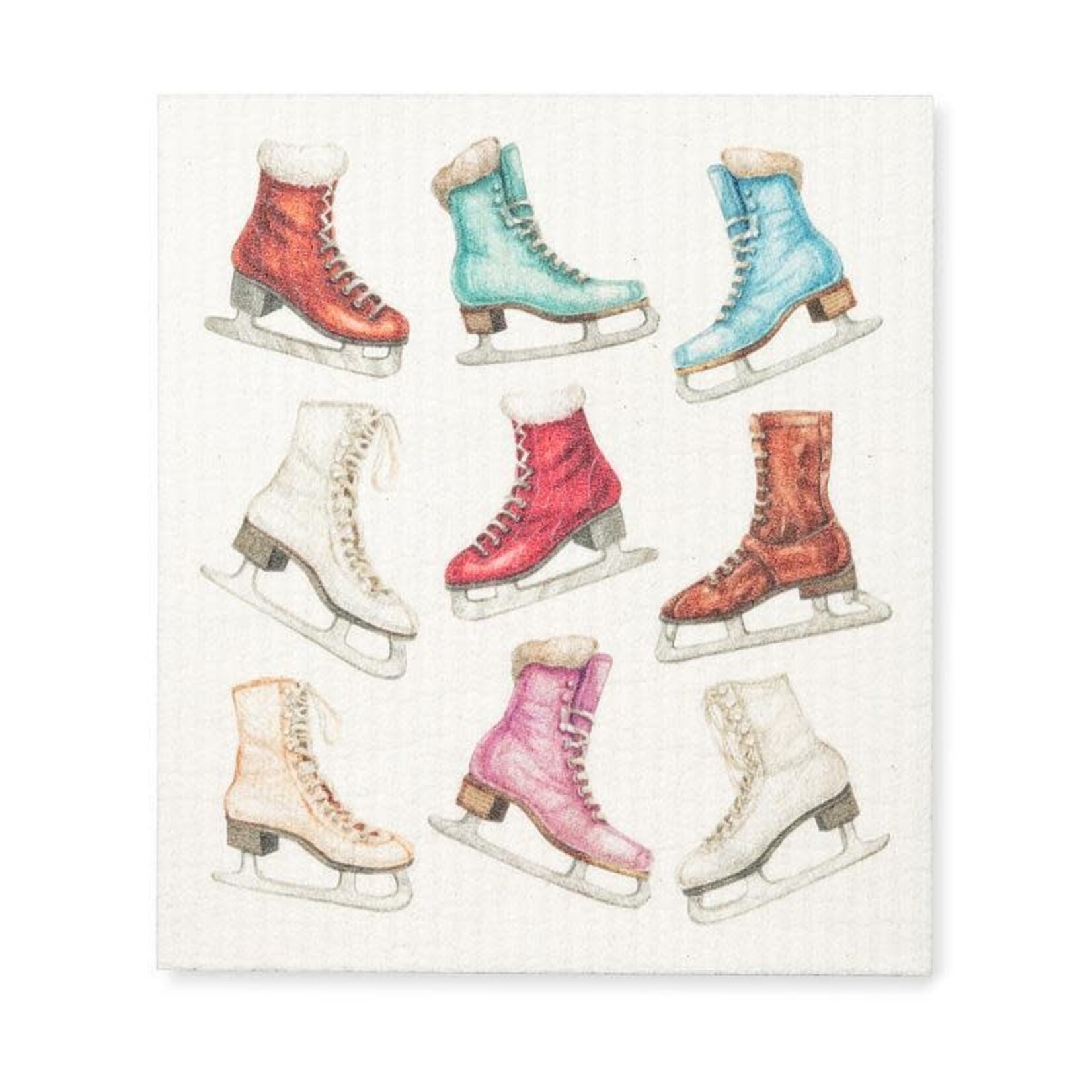 All Over Ice Skate Dishcloth