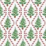 Large Candy Cane Forest Napkins - 20Pk