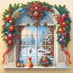 Large Holiday Arch Decor Napkins - 20Pk
