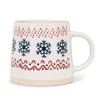 Wide Base Mug W/Nordic Pattern