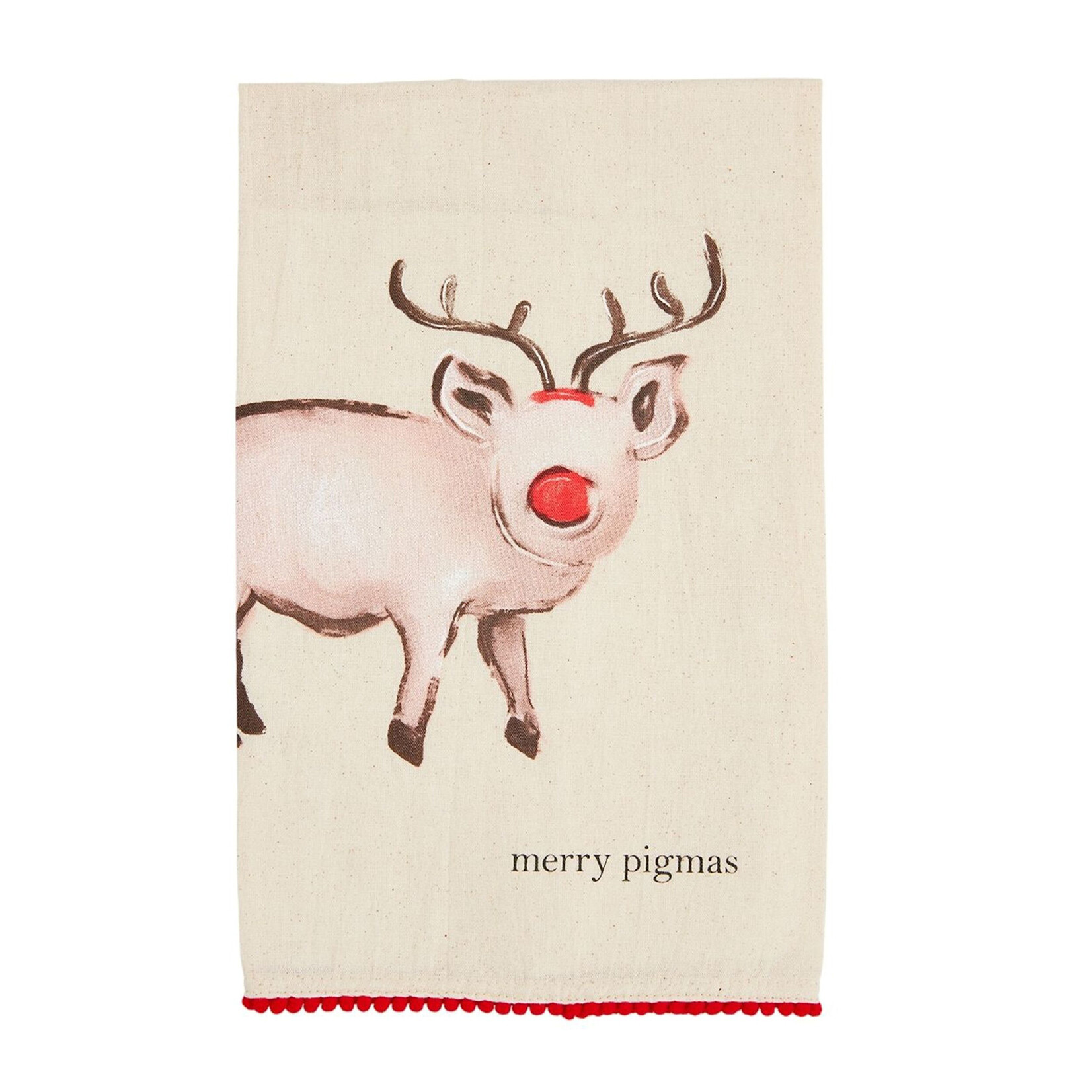 Christmas Pig Farm Towel