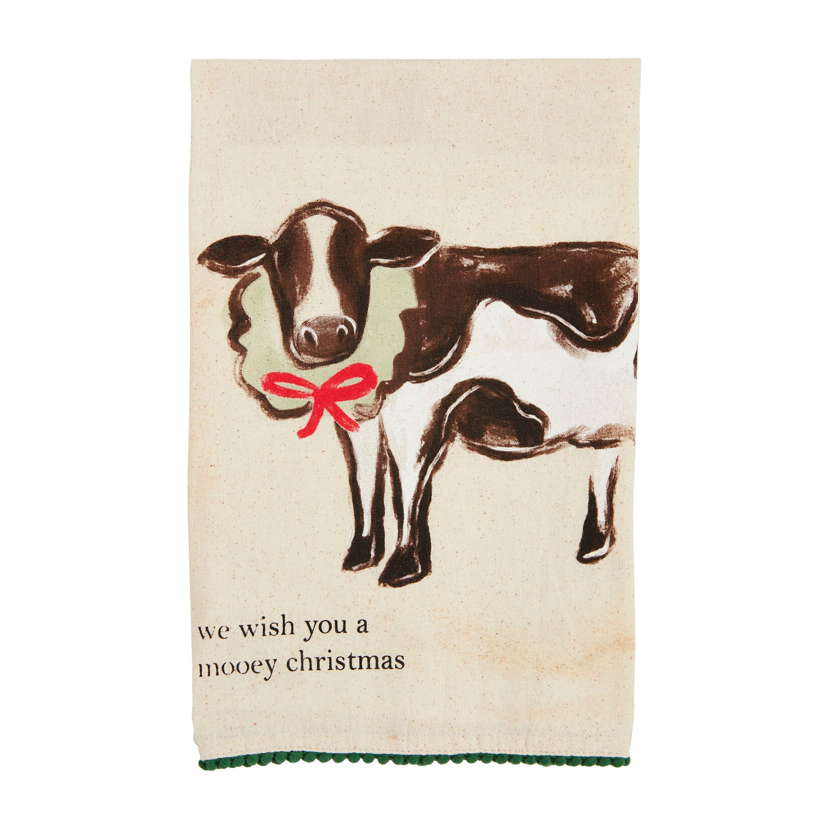Cow Christmas Farm Towel