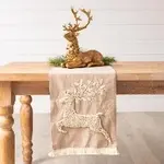 Leaping Christmas Deer Table Runner