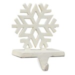 Snowflake Stocking Holder - Antique White