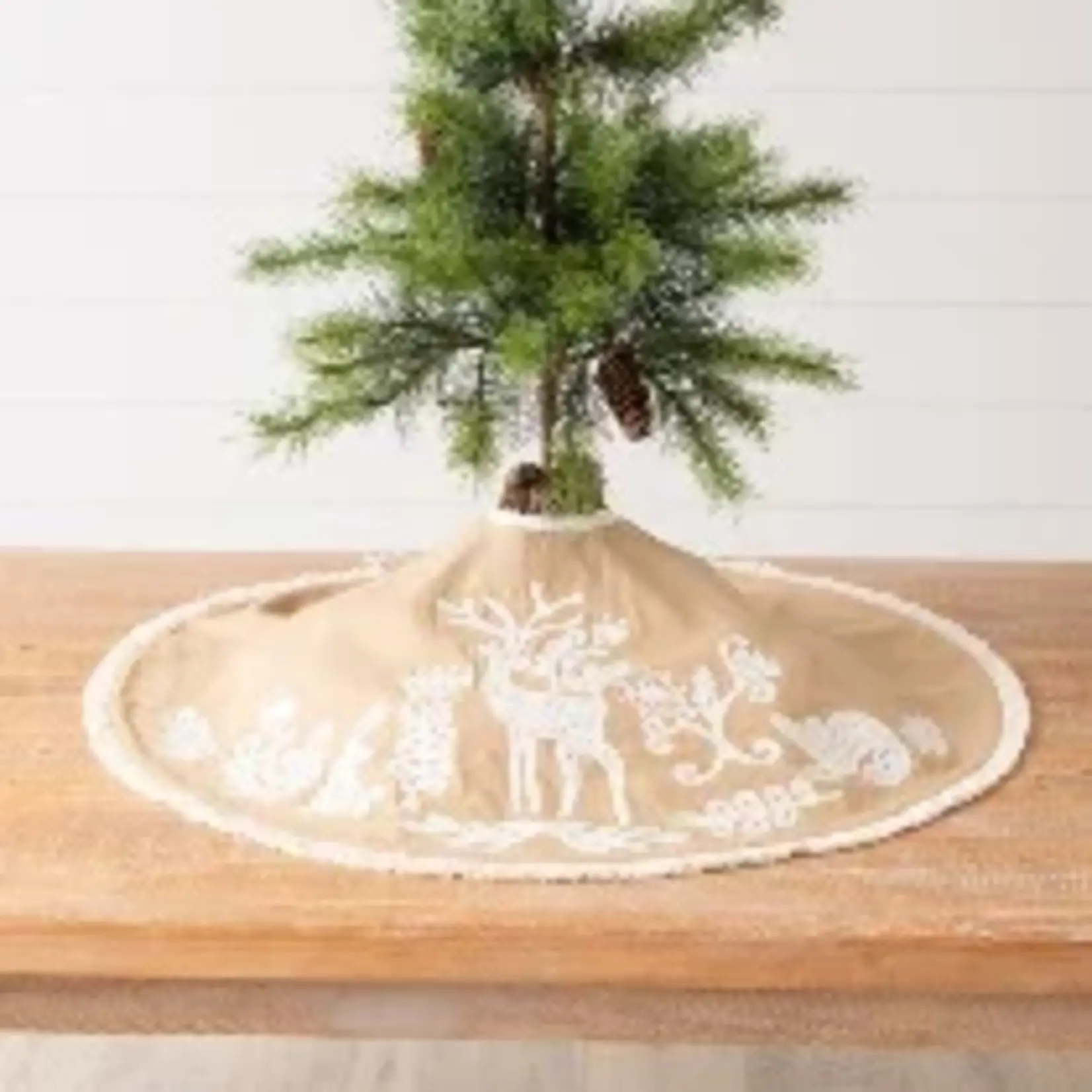 Folk Art Christmas Tree Skirt