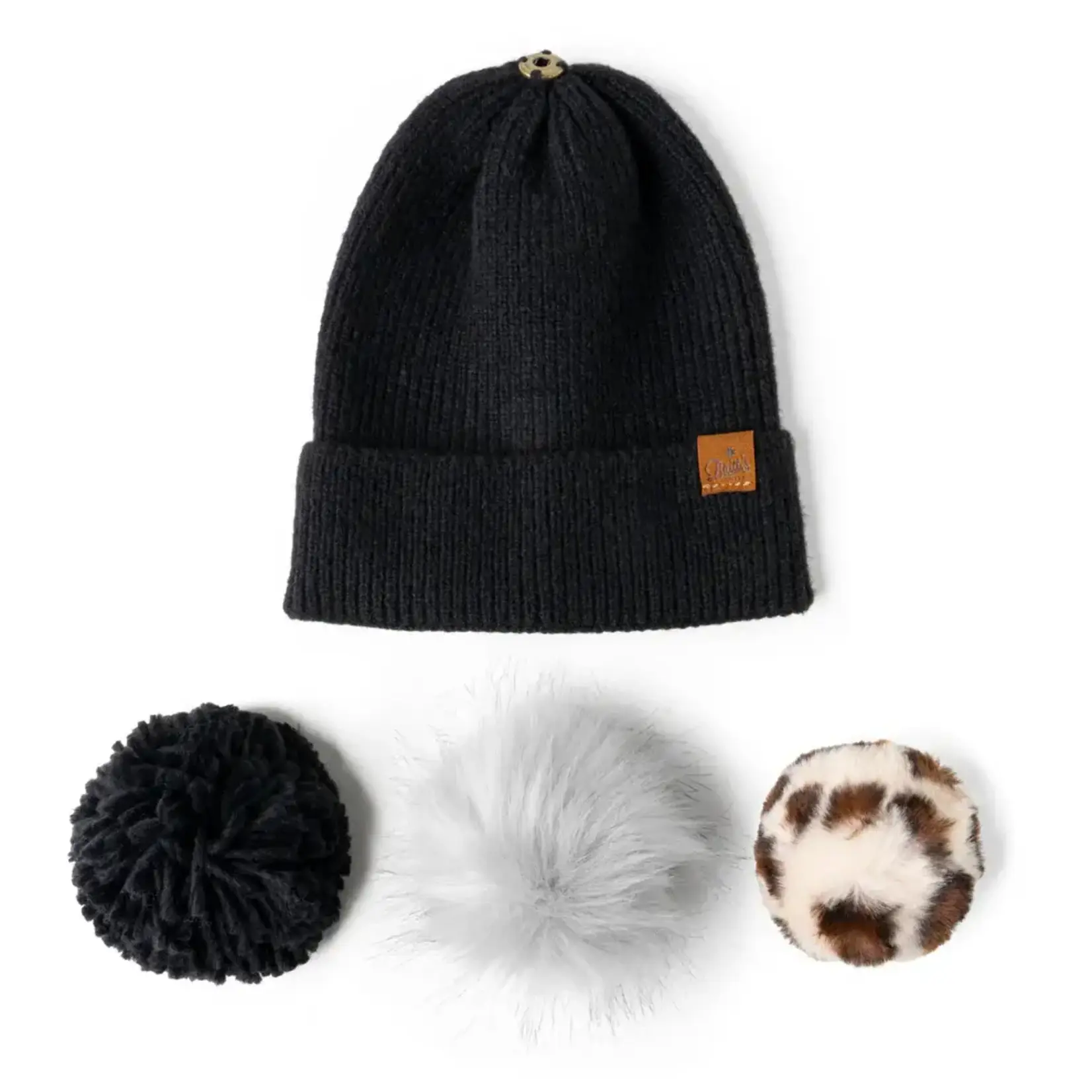 Canadian Gift Concept Black Snap To It Mix & Match Pom Hat