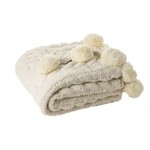 Jujube Cream Knit Throw