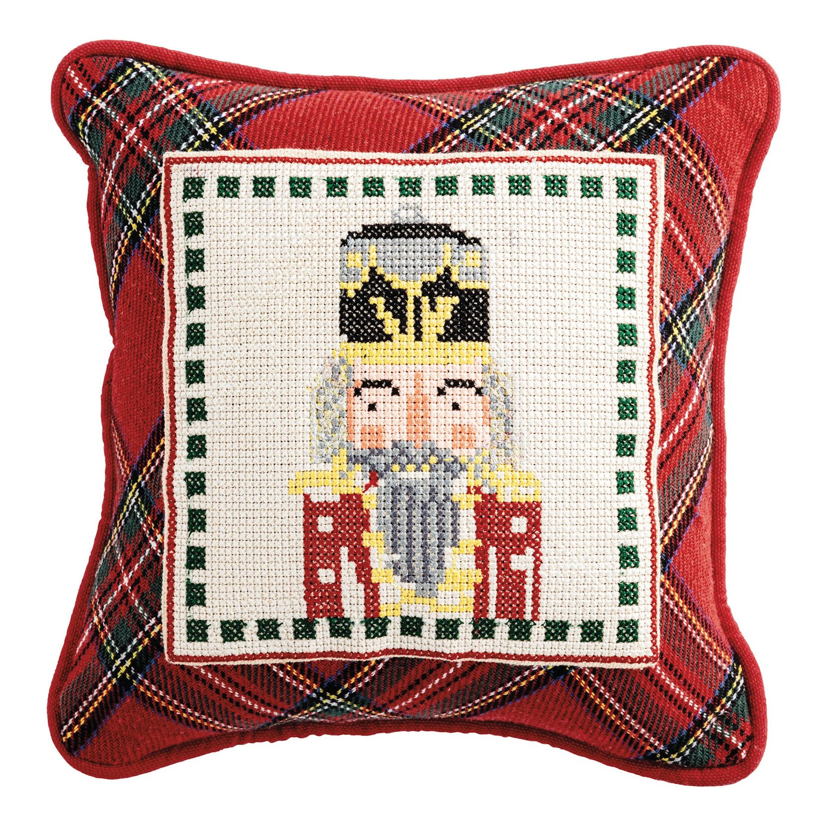 Needle Point Nutcracker Pillow