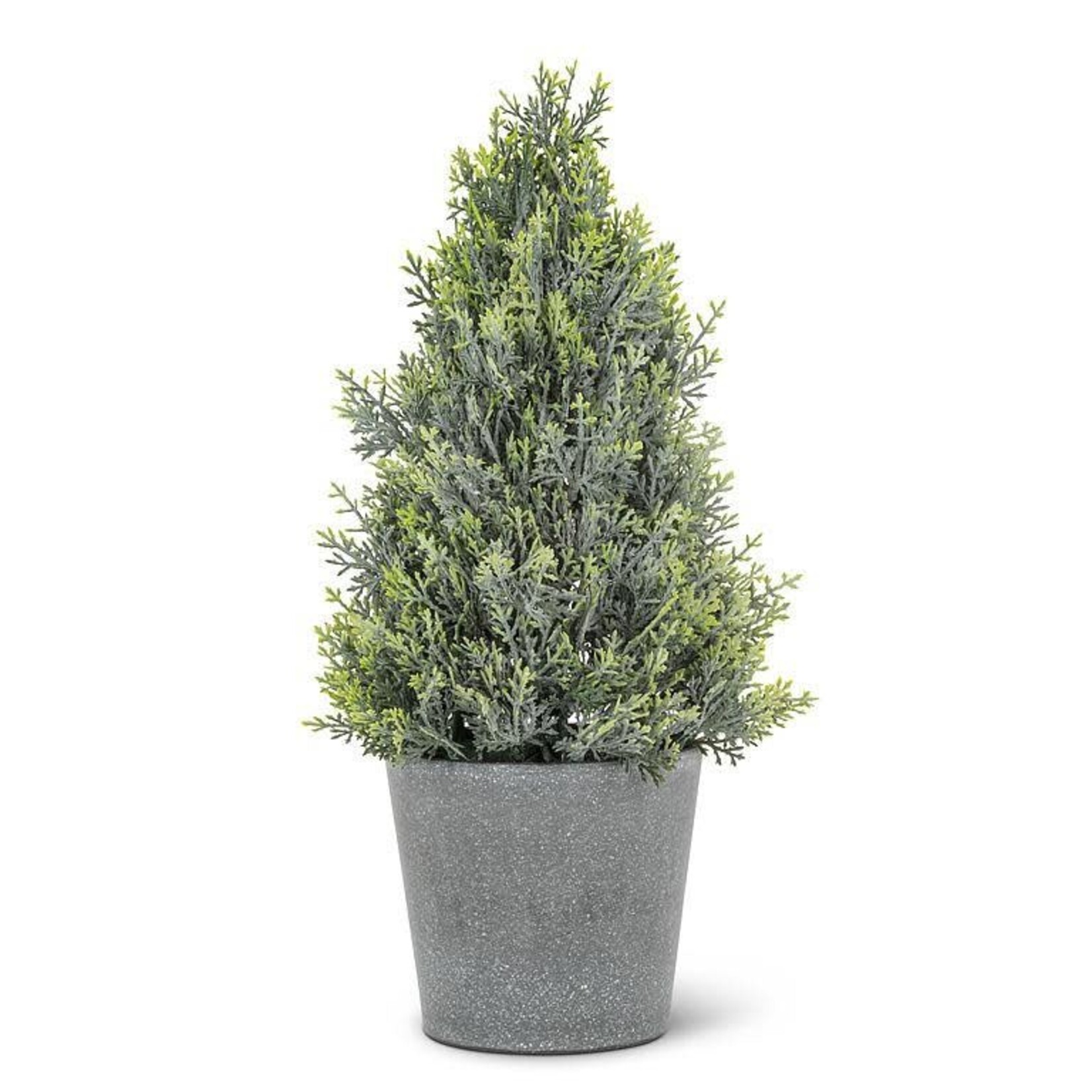 A - Cedar Look Potted Cone Tree - 13"