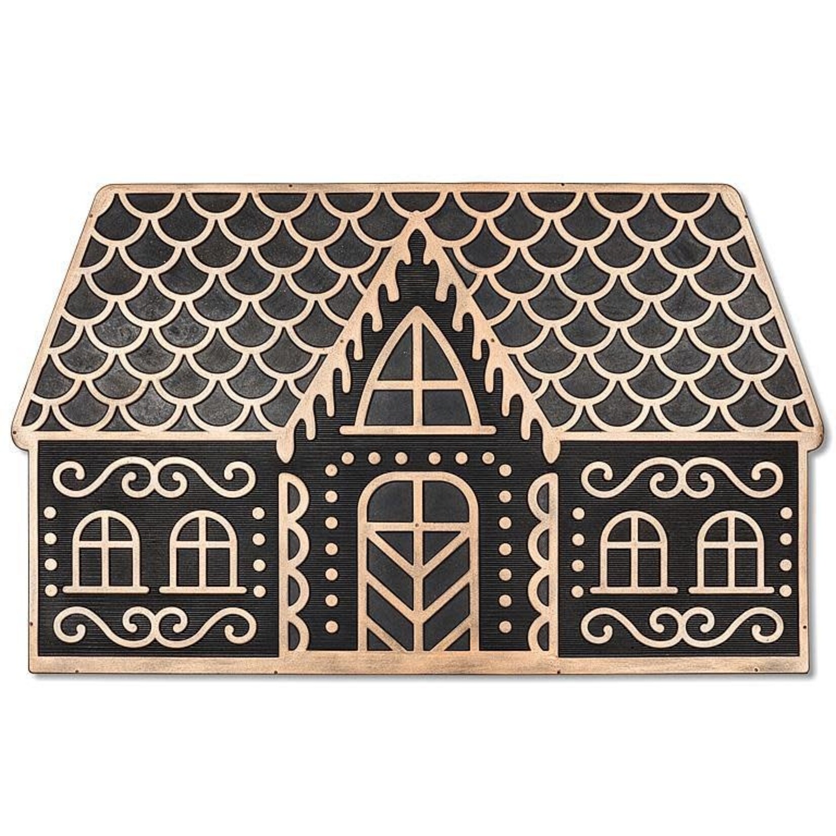 A - Gingerbread House Doormat - 18X30"