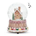 Gingerbread Snow Globe W/Music