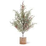 Snowy Pine Tree W/Berries