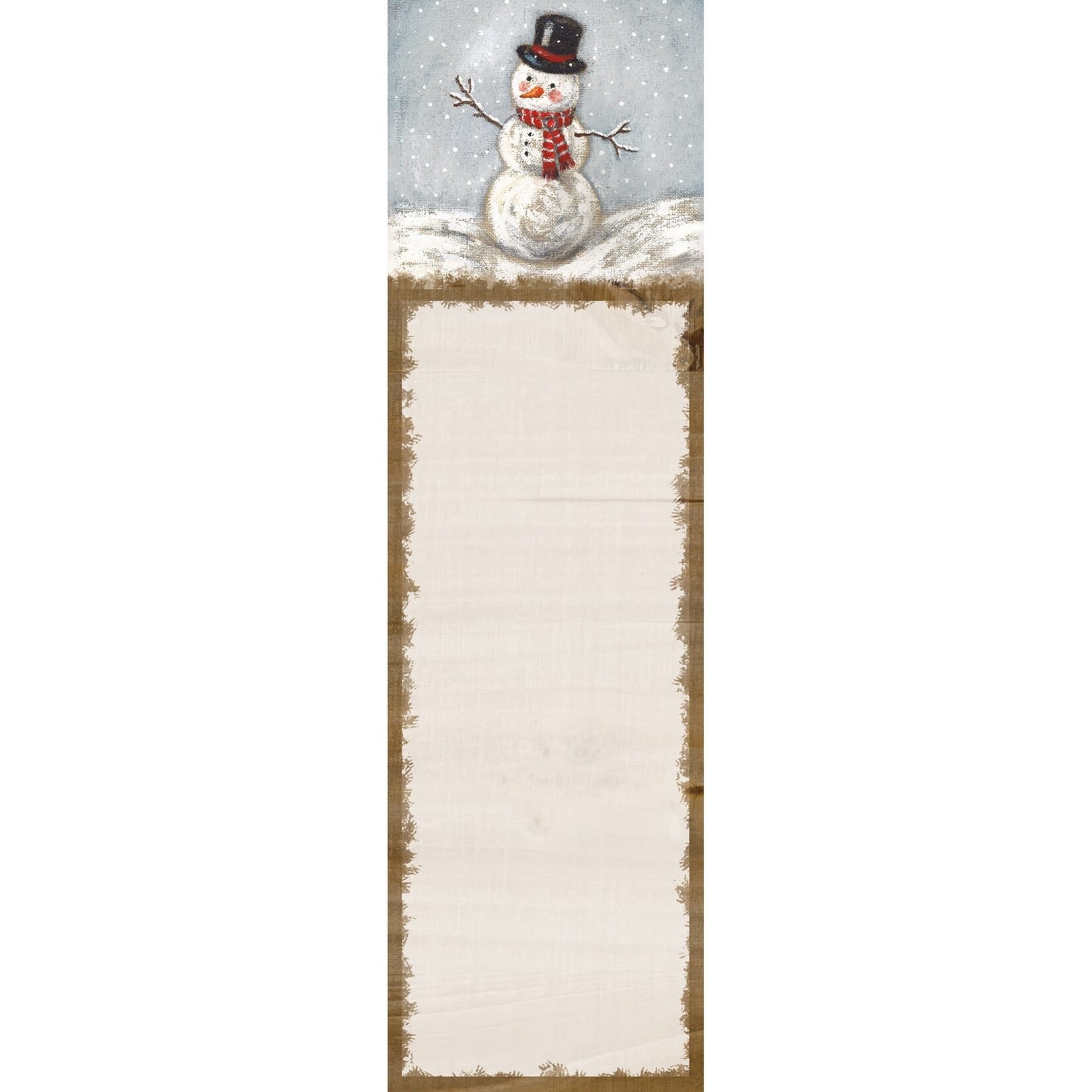 List Notepad - Snowman