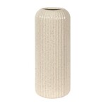 White Ribbed Porcelain Vase