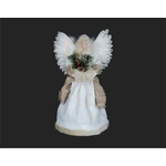 Ivory Angel W/Feather Wing Tree Topper