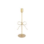 Bow Foil Accent Taper Candle Holder