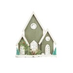 LED White Winter Cabin