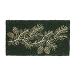 Winter Pinecones Coir Mat
