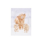 Wrendale Design Christmas Cow Notebook - A Highland Christmas