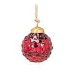 Emboss Red Ball Ornament