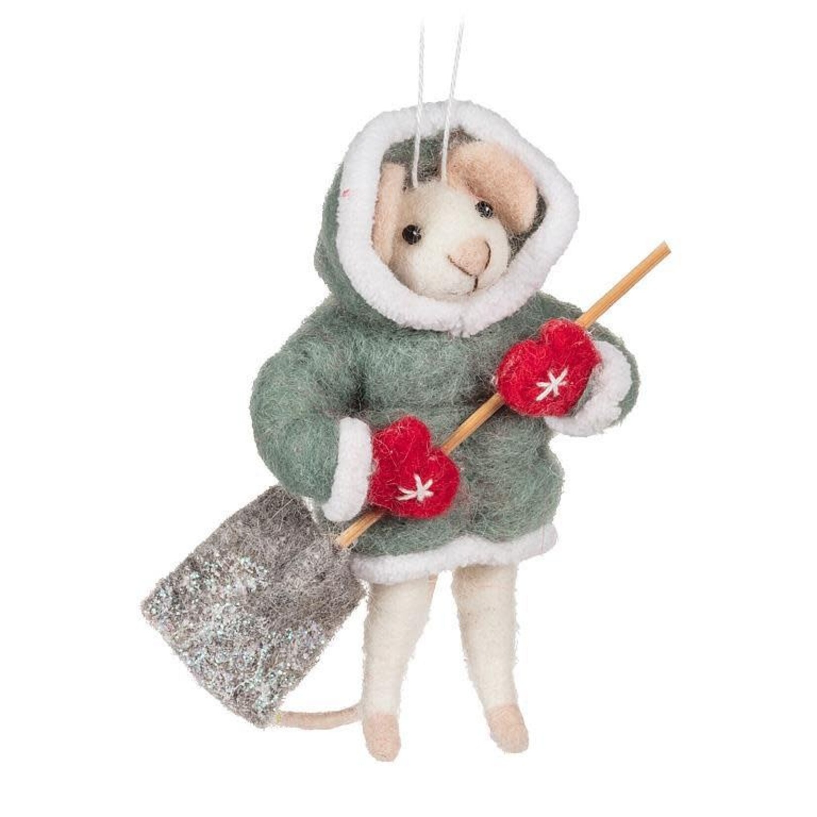 Mouse W/Shovel Ornament