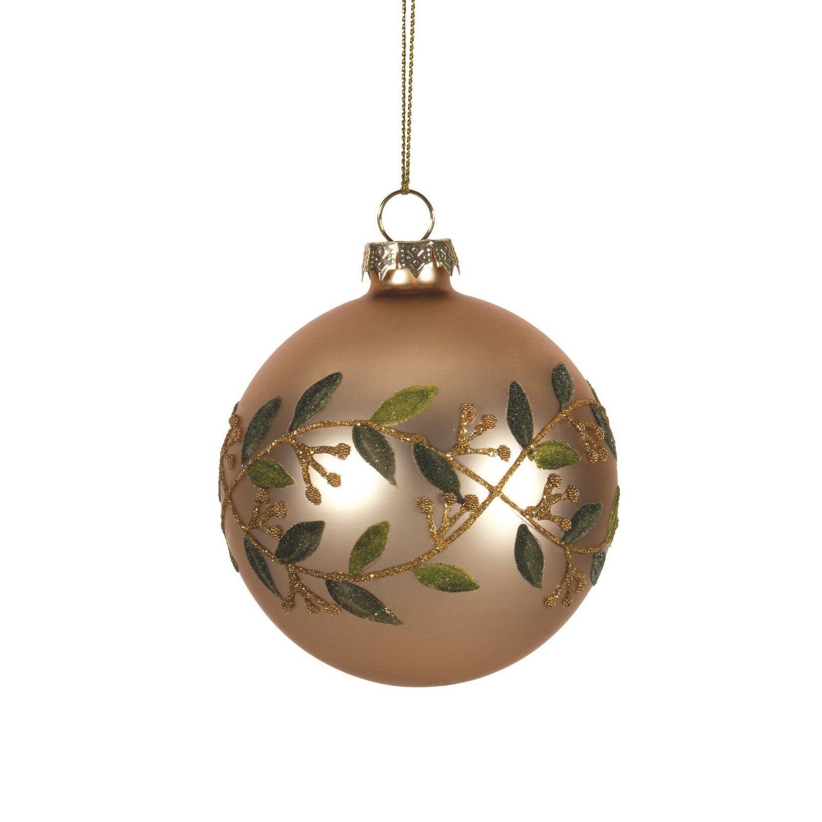 Matte Gold Leaf Ornament