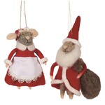 Santa & Mrs. Clause Felt Mice