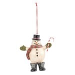 Snowman In Santa Bag Ornament