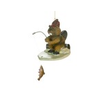 Ice Fishing Beaver Ornament