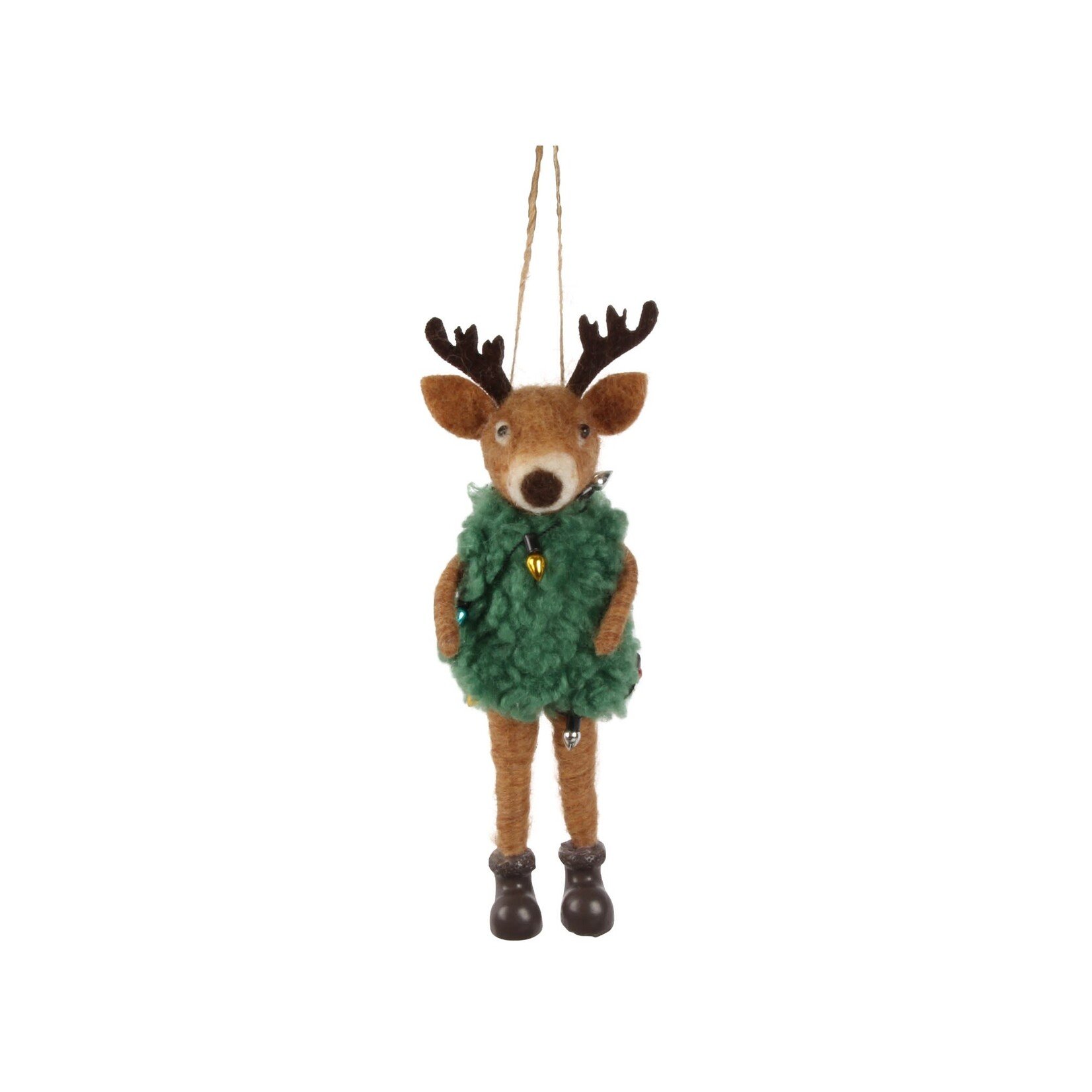 Merry Reindeer Felt Ornament