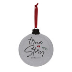 Transpac Metal True Story Ornament
