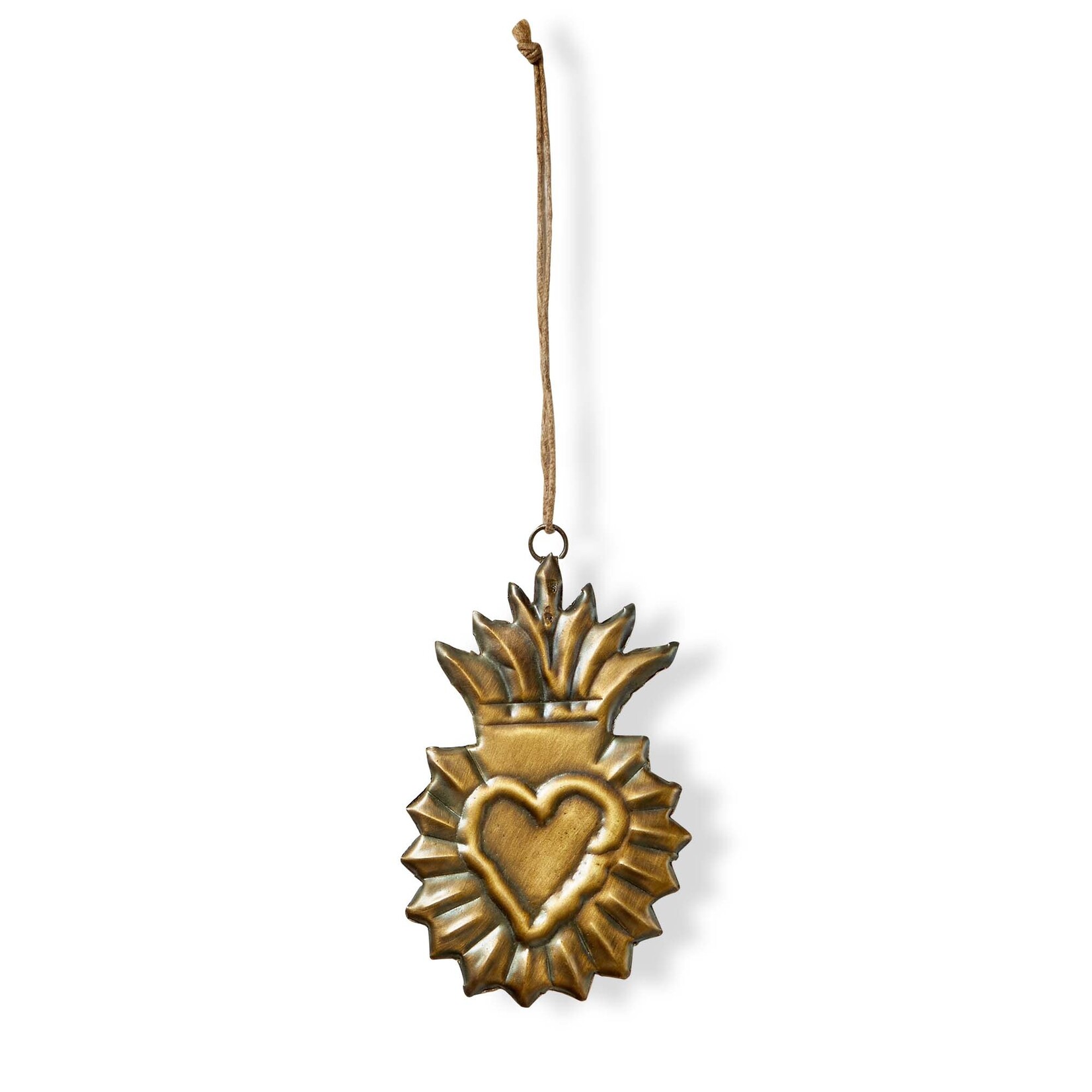 Sacred Heart Metal Ornament