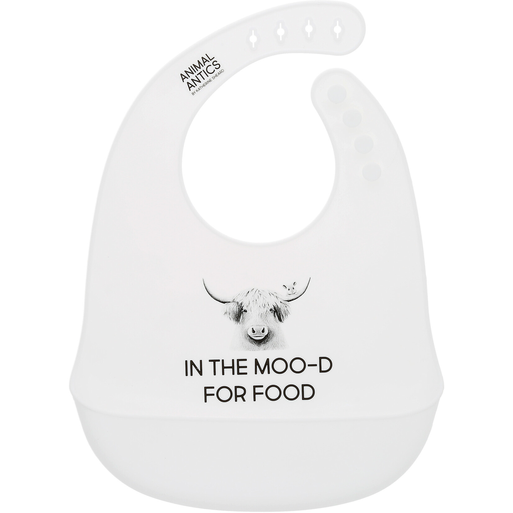 Moo-d For Food - Silicone Catch All Bib