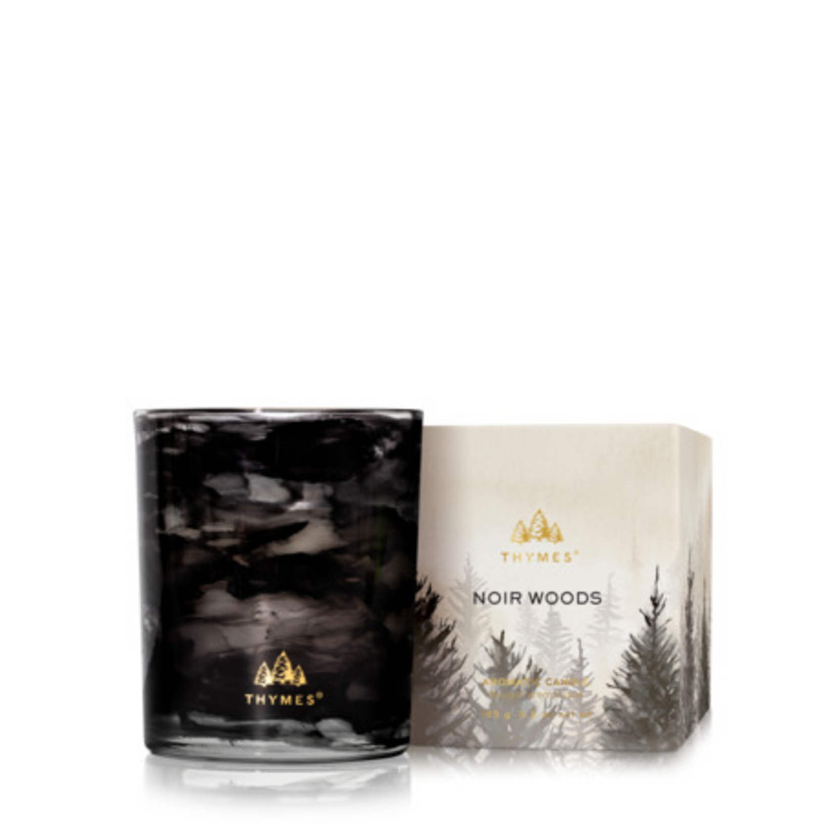 Thymes Noir Woods Boxed Candle