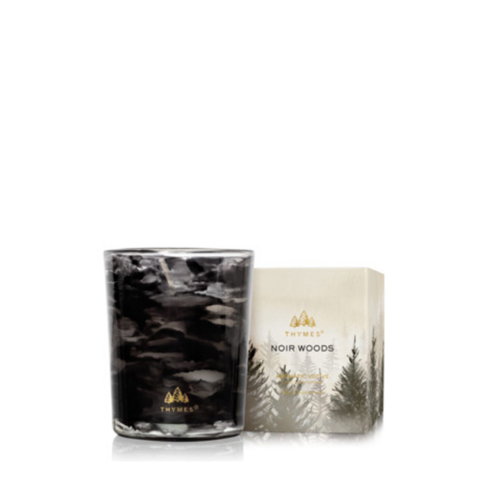 Thymes Noir Woods Boxed Votive - 2oz.