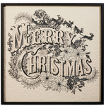 Vintage Merry Christmas Wall Art
