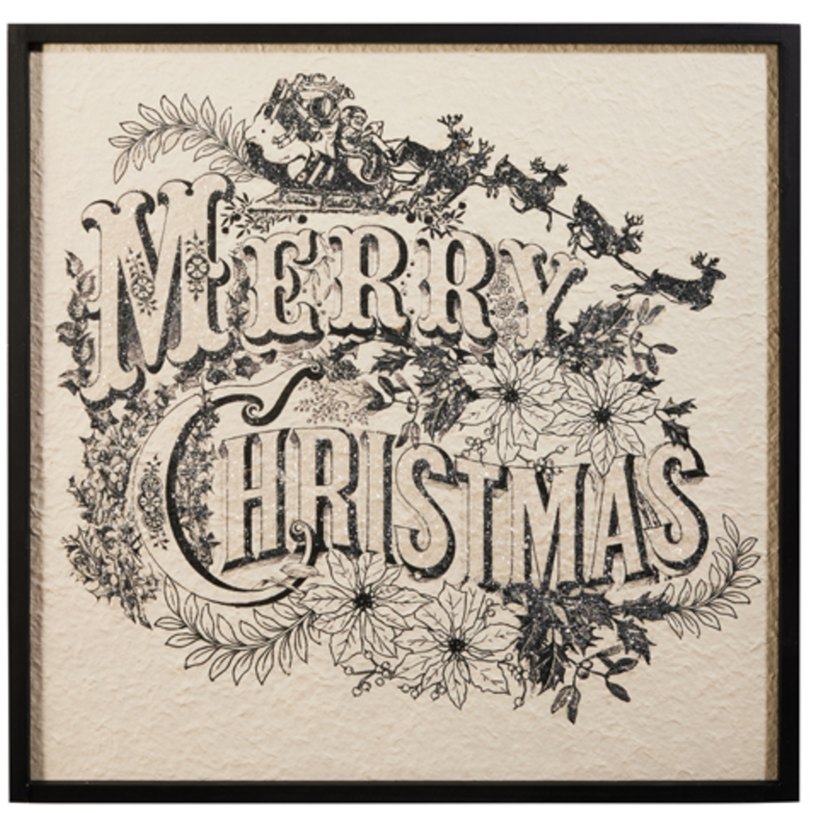 Vintage Merry Christmas Wall Art