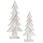 Accents De Ville White Wood Tree