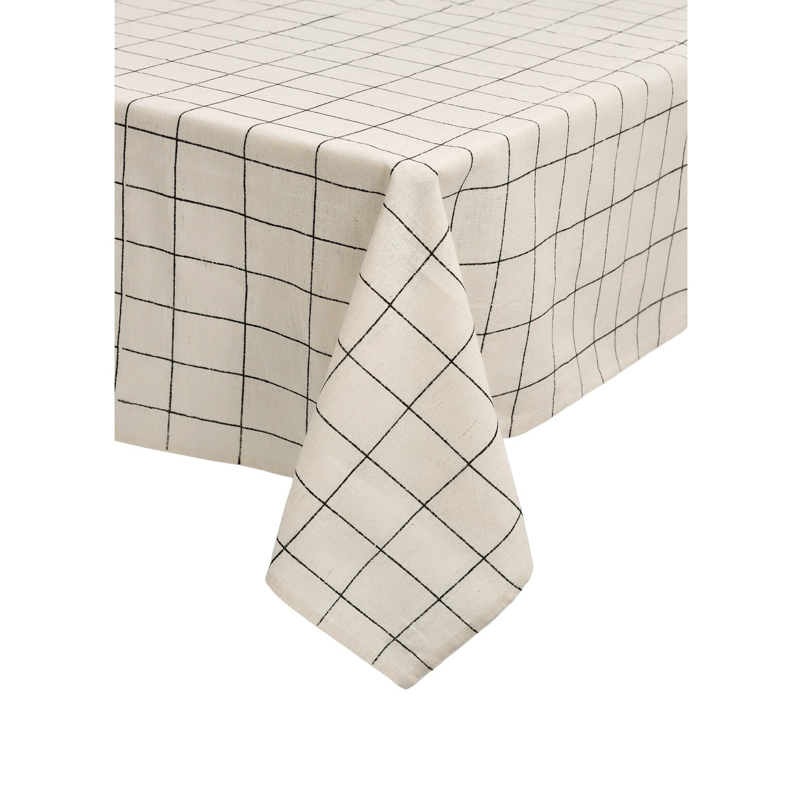 Accents De Ville Cotton Checkered Tablecloth