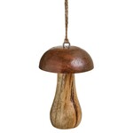 Accents De Ville Mango Wood Mushroom Ornament